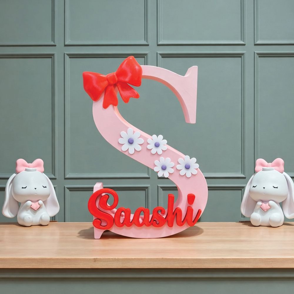 Personalized Alphabet Name – Custom Desk Name Display