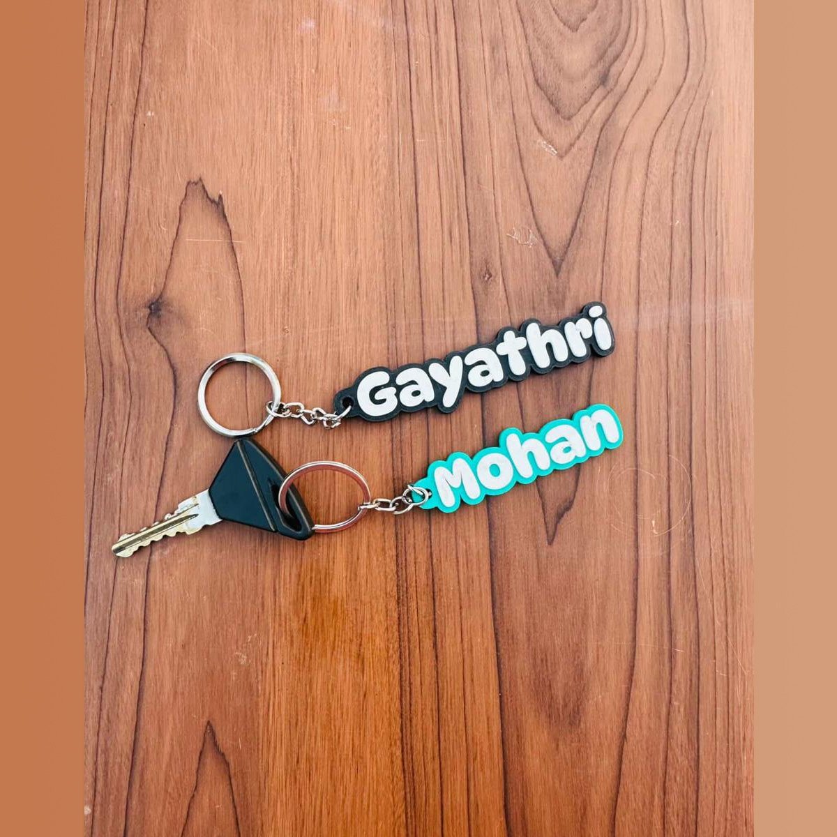 Custom 3D Printed Name Keychain