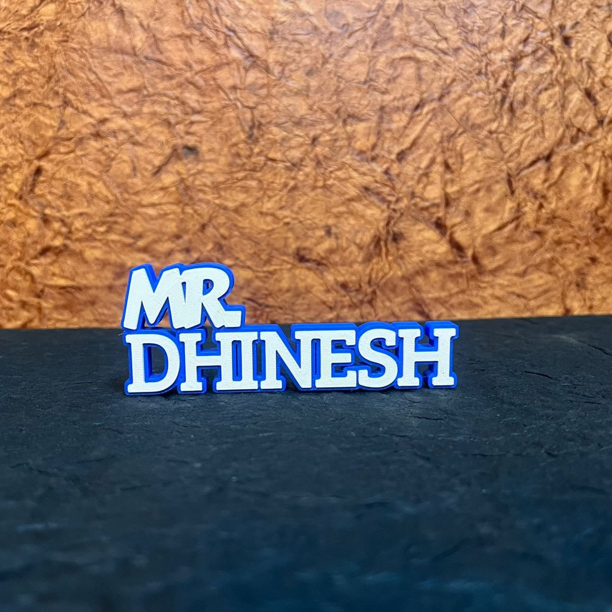 Customisable 3D Printed Desk Name
