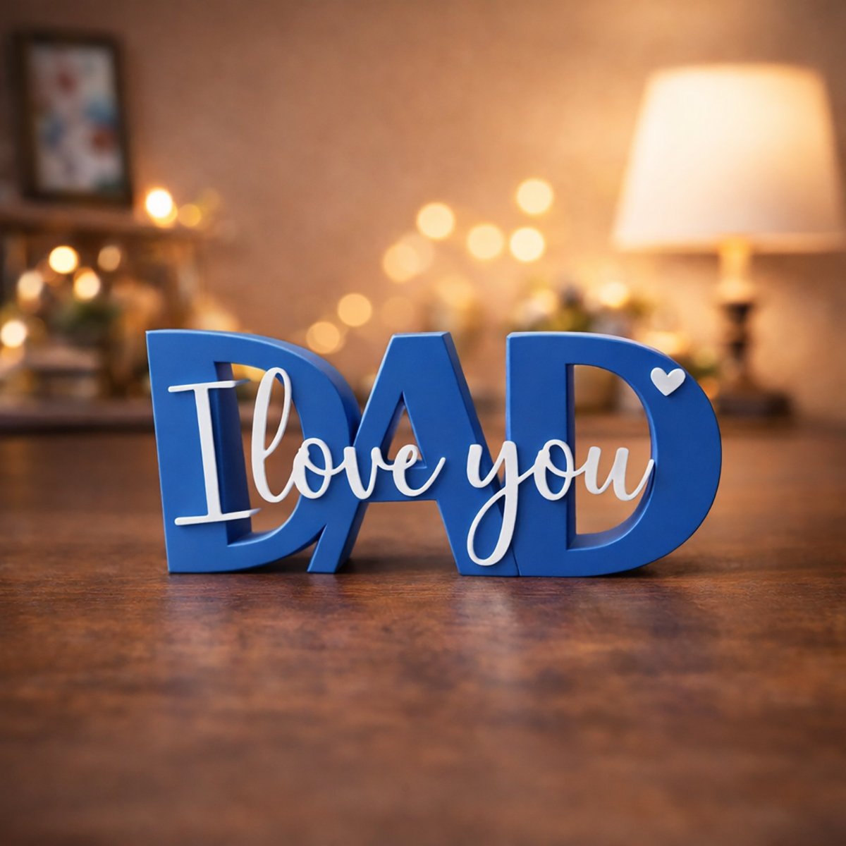 I Love You Dad 3D Printed Table Decor | Father’s Day Gift