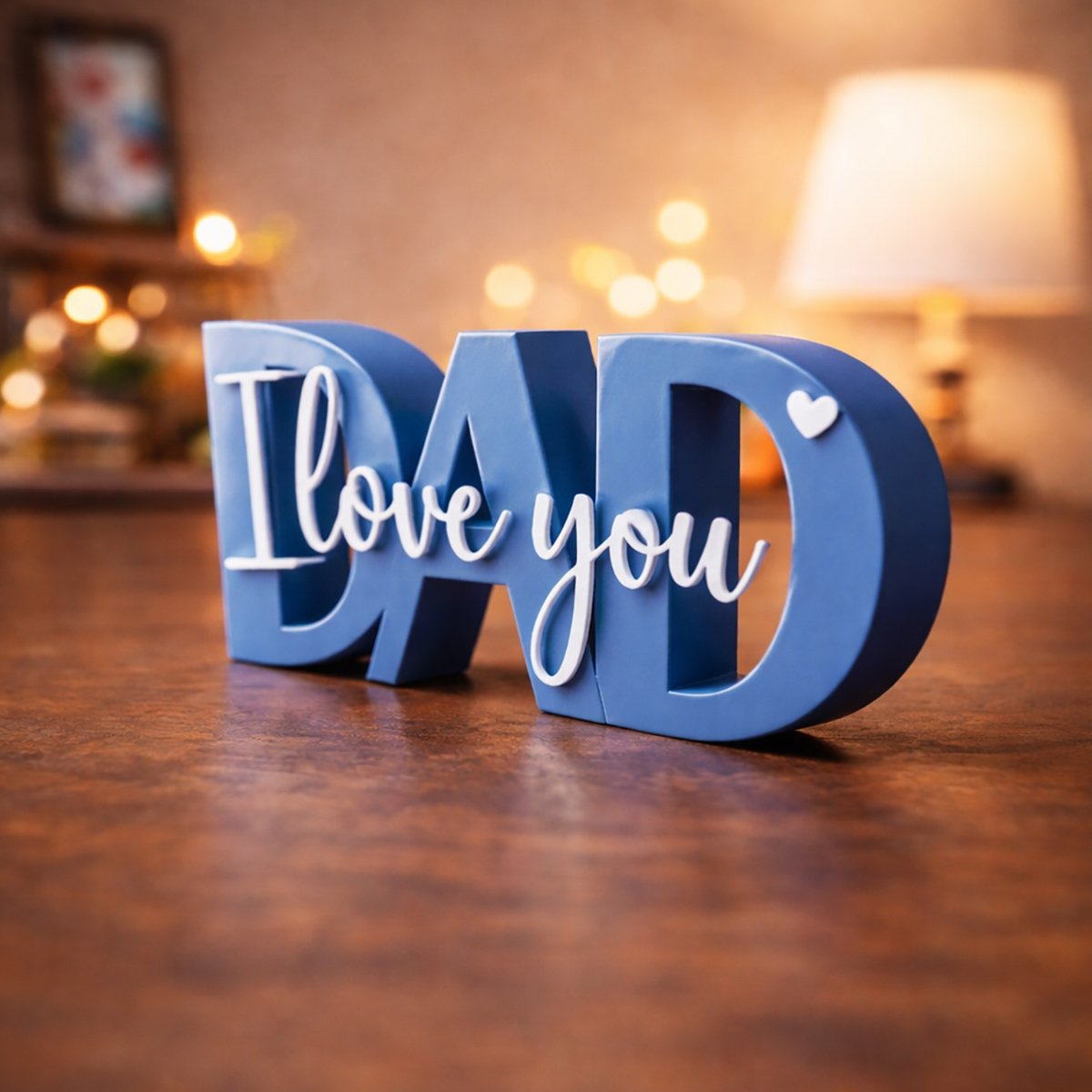 I Love You Dad 3D Printed Table Decor | Father’s Day Gift